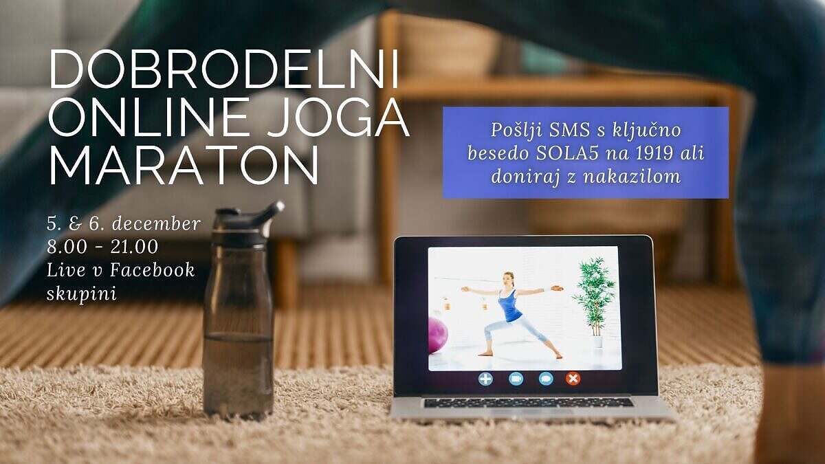 dobrodelni online joga maraton cover4m