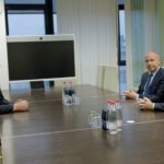 Vrtcem donirali 150.000 evrov 4 Delovno srecanje od leve dr. Boris Crnilec MVI Mario Henjak Gorenjska banka Jovan Purar MK Group 01