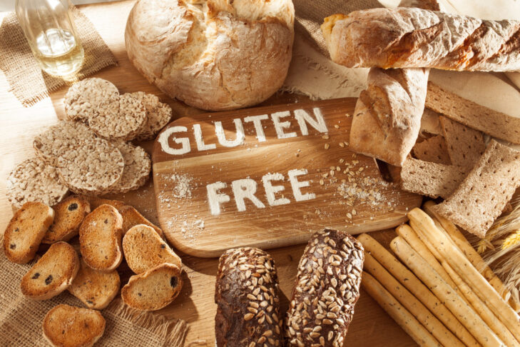 gluten free food various pasta bread snacks wooden 1 scaled