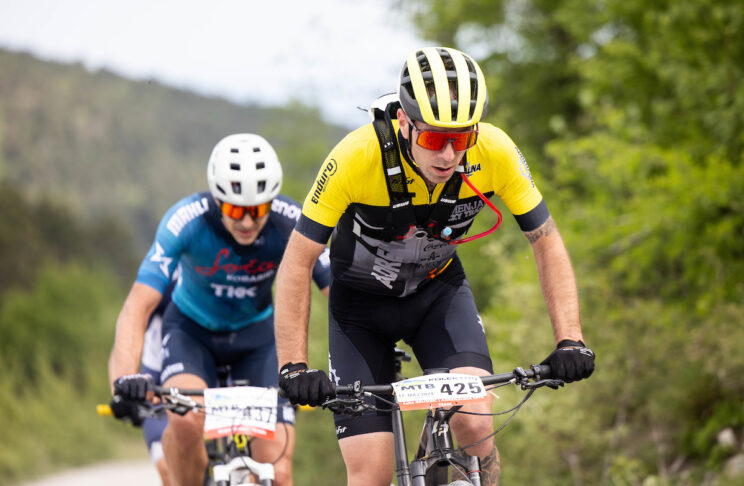 kolesarji na Maratonu MTB Slavnik 2024