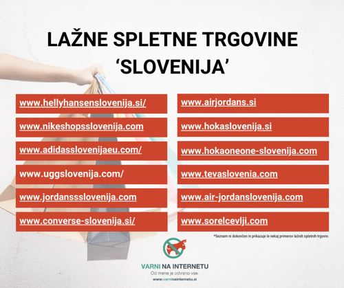 to so lažne spletne trgovine v sloveniji spletni goljufi prevare na internetu