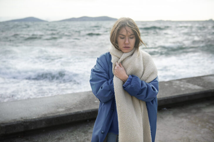 medium shot woman wearing scarf