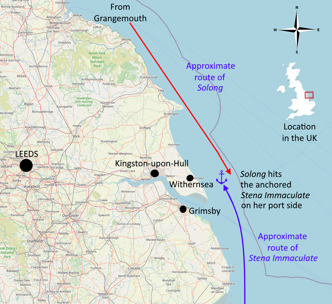 2025 North Sea ship collision