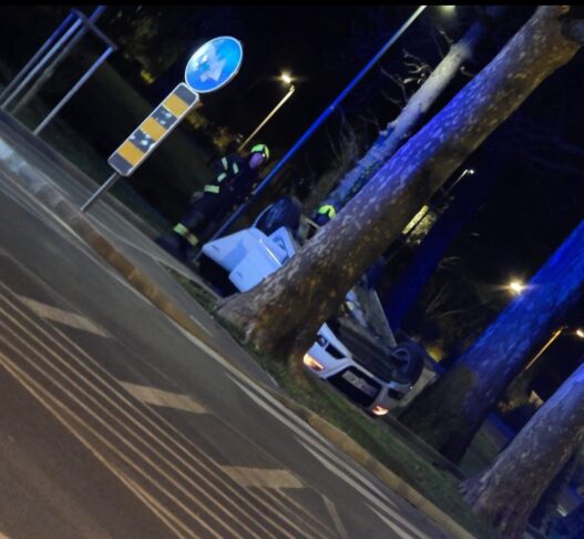 prometna nesreča trčil v drevo portorož