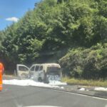 Na primorski avtocesti zagorelo vozilo (FOTO) 3 IMG 1405