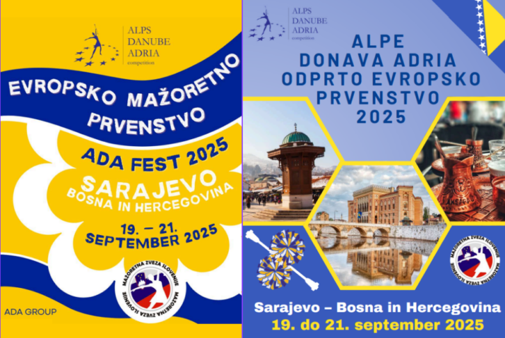 Mažoretna zveza Slovenije Koper MOK Sarajevo BIH Bosna i hercegovina Slovenija Mažorete Koper 