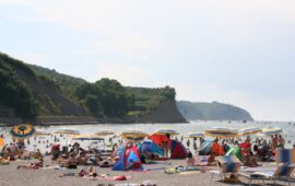 na plaži