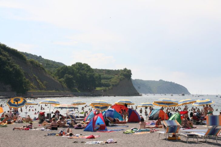 na plaži