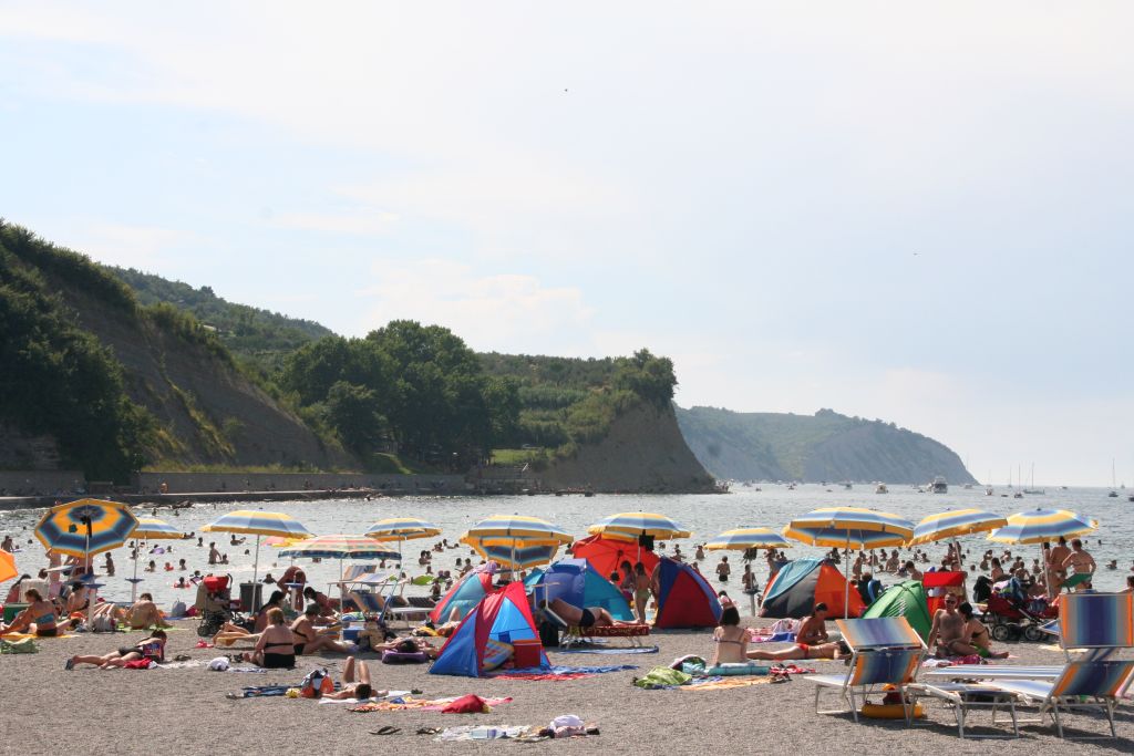 na plaži
