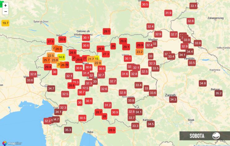 Še ni konec: Še naprej vroče, ohladitev šele v nedeljo 4 vroče