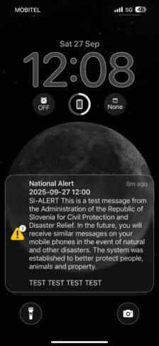 Mnogi niso prejeli testnega sporočila, kaj je šlo narobe? 2 20250927 01473705