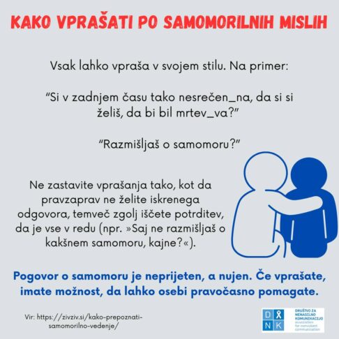 Preprečevanje samomora je naloga cele družbe 2 samomor