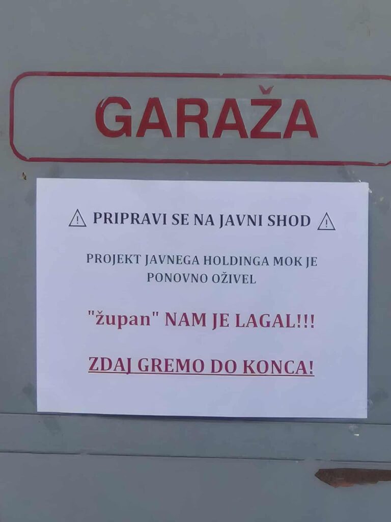 Župan odgovarja avtorjem letaka o javnem holdingu, oni pa njemu 5 holding