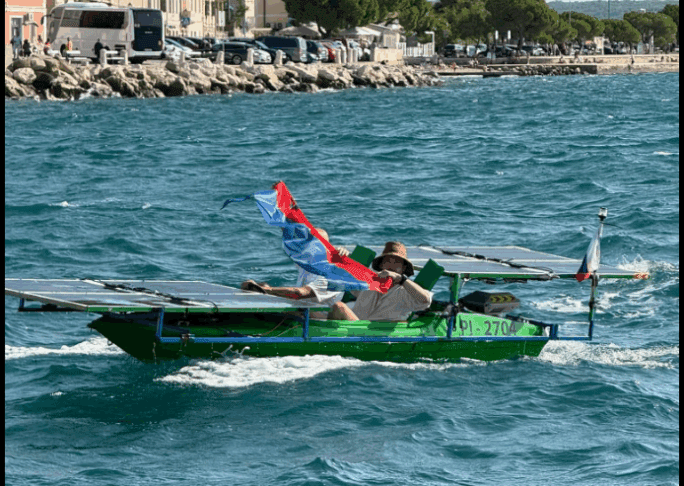 S čolnom na sončno energijo prispela iz Budve v Piran (foto/video) 2 električni čoln