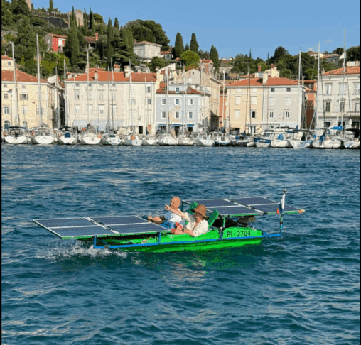 S čolnom na sončno energijo prispela iz Budve v Piran (foto/video) 3 električni čoln