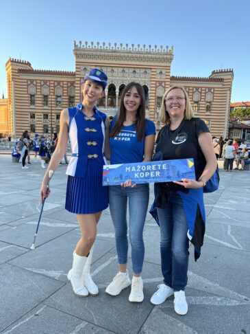 Mažorete Koper na evropskem prvenstvu v Sarajevu (FOTO/VIDEO) 13 Nina Kocjan, Živa papež, Sarajevo, Tjaša Škvarč, Mažorete Koper, Mažoretna zveza Slovenije, ADA