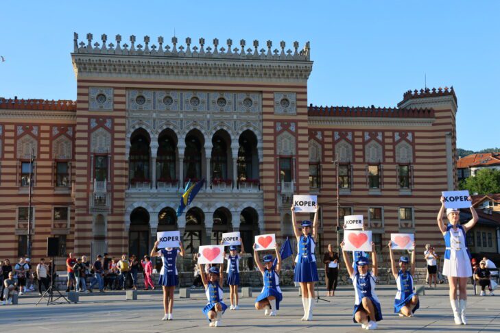 Mažorete Koper na evropskem prvenstvu v Sarajevu (FOTO/VIDEO) 3 Mažorete Koper Mažoretna zveza Slovenije ADA Sarajevo