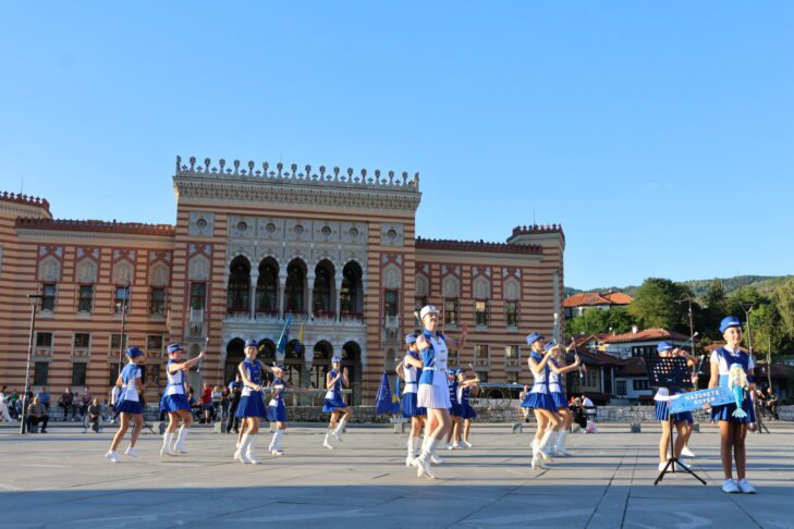 Mažorete Koper na evropskem prvenstvu v Sarajevu (FOTO/VIDEO) 4 Mažorete Koper Mažoretna zveza Slovenije ADA Sarajevo