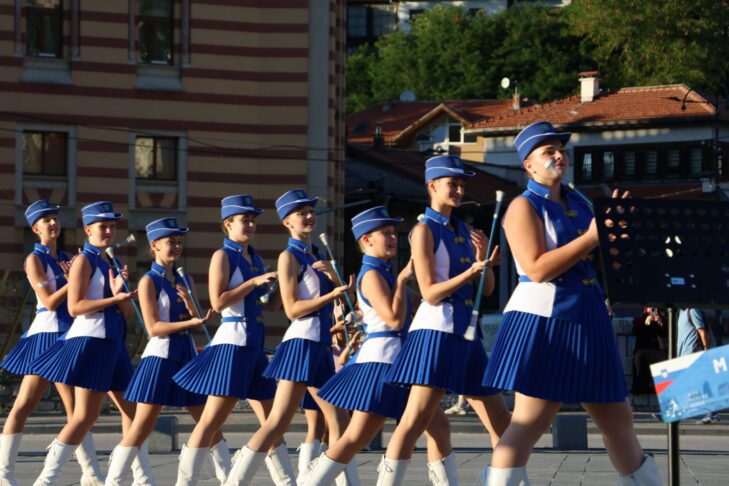 Mažorete Koper na evropskem prvenstvu v Sarajevu (FOTO/VIDEO) 7 Mažorete Koper Mažoretna zveza Slovenije ADA Sarajevo