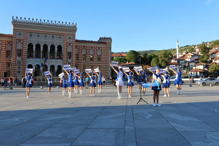 Mažorete Koper na evropskem prvenstvu v Sarajevu (FOTO/VIDEO) 8 Mažorete Koper Mažoretna zveza Slovenije ADA Sarajevo