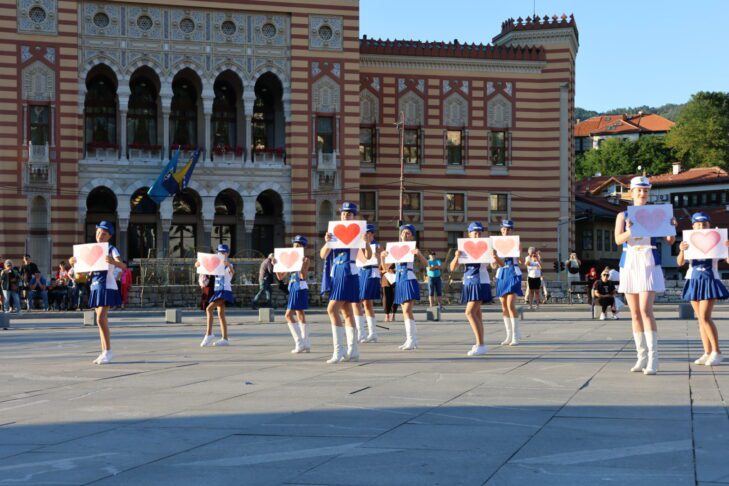 Mažorete Koper na evropskem prvenstvu v Sarajevu (FOTO/VIDEO) 9 Mažorete Koper Mažoretna zveza Slovenije ADA Sarajevo
