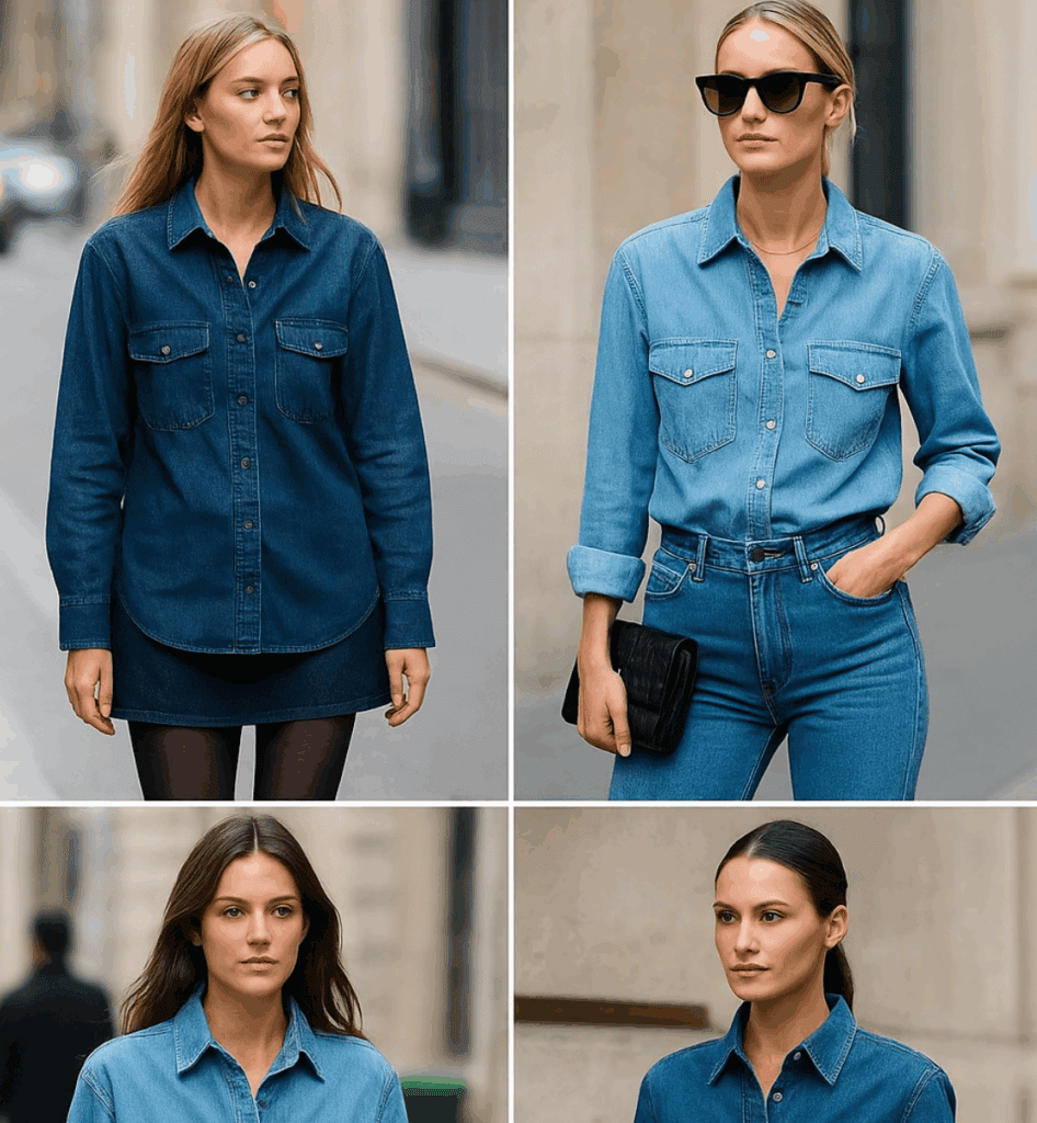 Jeans srajca - vedno aktualen kos, ki je "in" to jesen 6 Posnetek zaslona 2025 10 16 225943