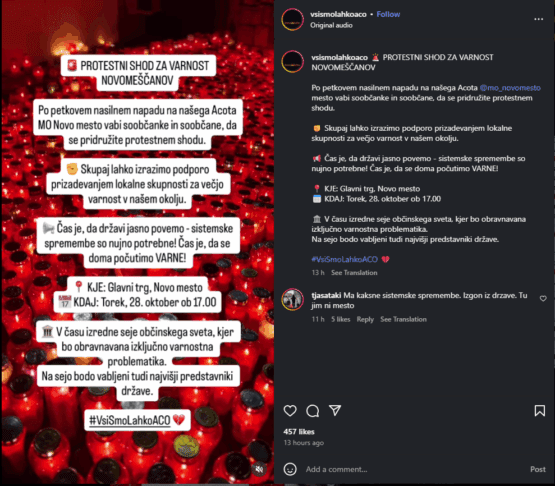 #vsismolahkoAco: V brutalnem napadu so nam odvzeli očeta in prijatelja 3 vsismolahkoaco