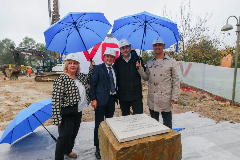 Položen temeljni kamen za nov vrtec v Luciji 2 kamen