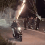 petarda mladoletniki na skuterjih