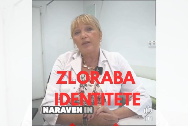 GO SLIM Lažni oglasi zlorabljajo ime Zdravniške zbornice in njene predsednice