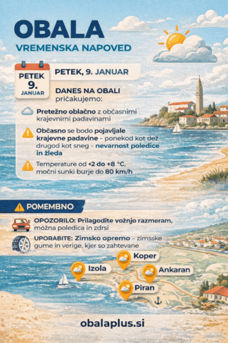 Pozor: Voznike in pešce čakajo zahtevni pogoji 2 vozniki pozor