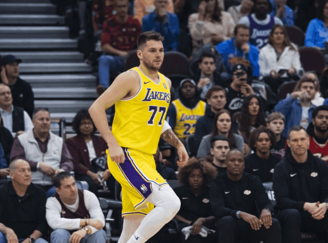 Luka Doncic in action at the game e1770366503302