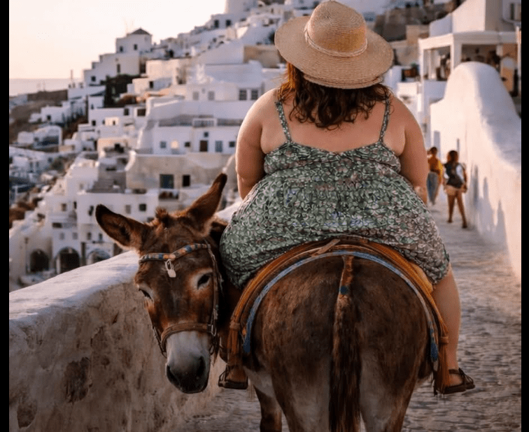 santorini jahanje oslov