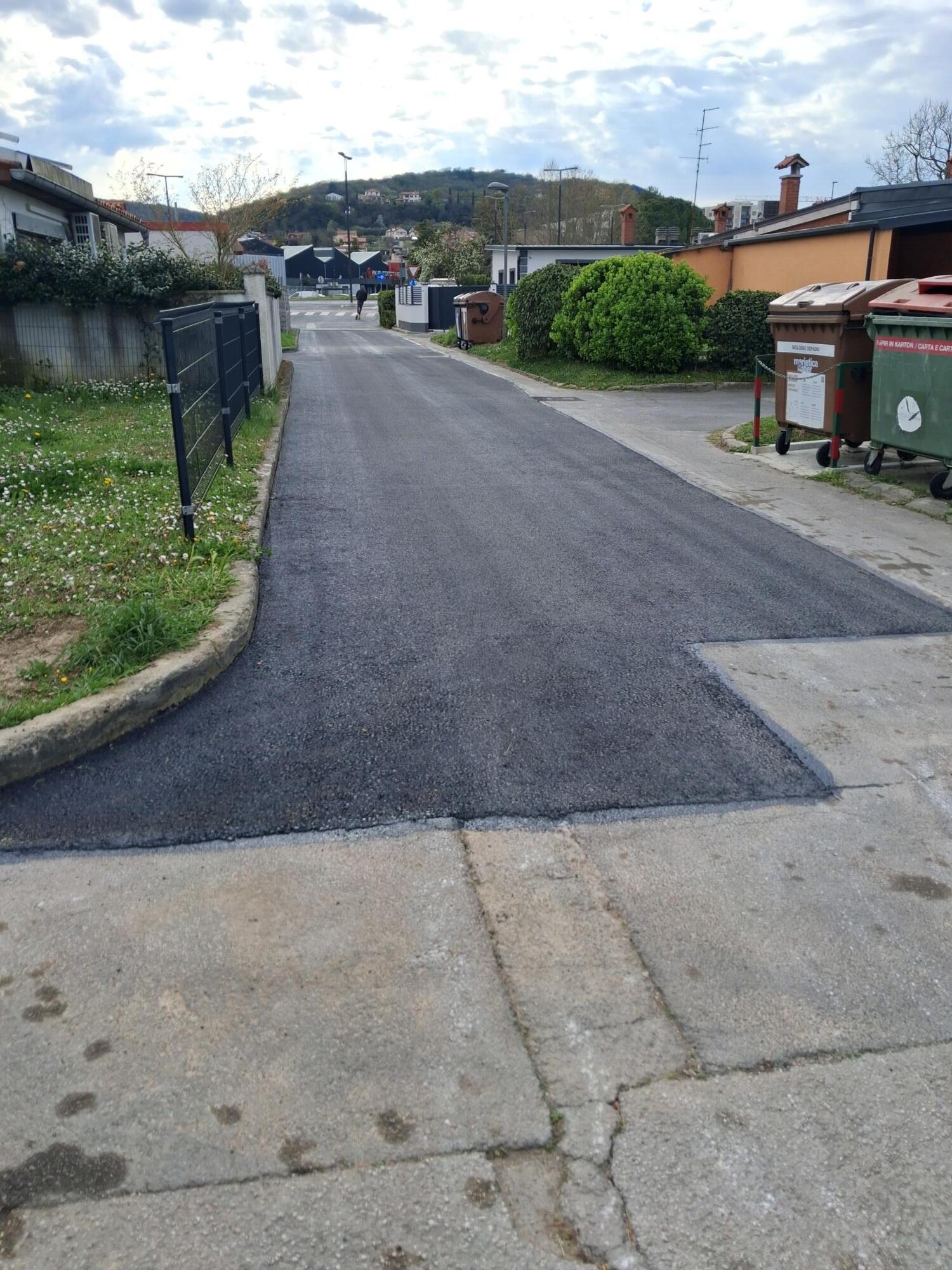 Vanganelska cesta v Šalari končno prenovljena