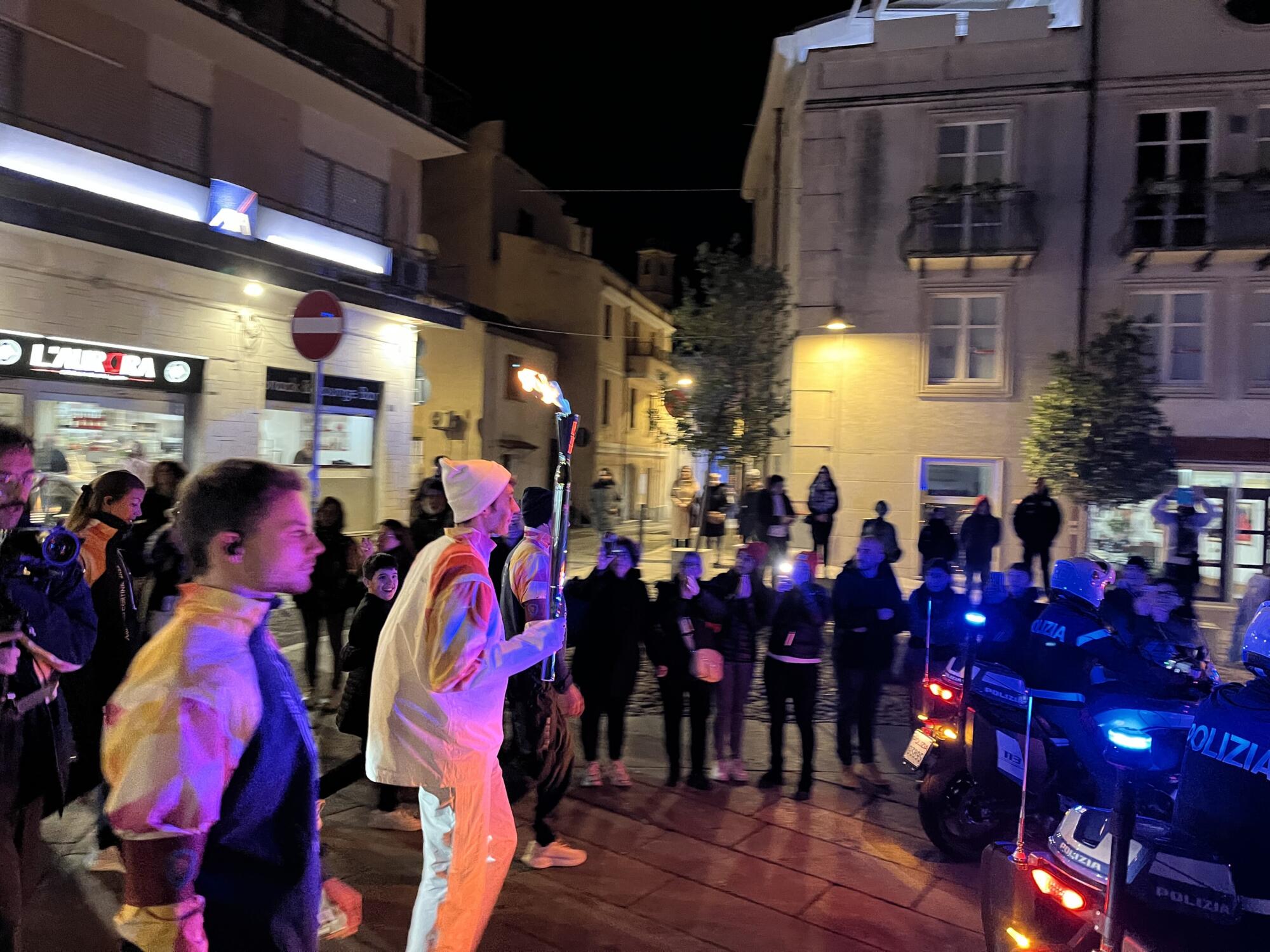 Fiaccola olimpica Milano Cortina 2026 a Nuoro
