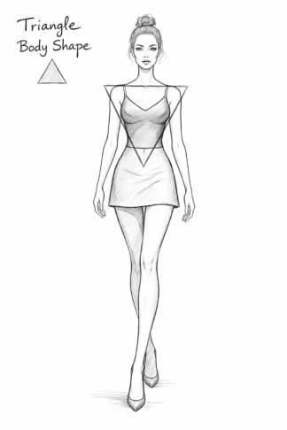 triangel oblika telesa