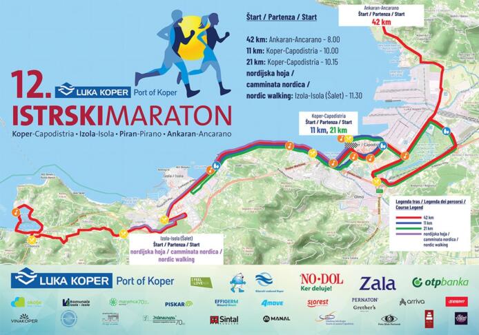 12. Istrski maraton, zapore cest: kje bodo in kako dolgo bodo trajale? 3 Istrski 2