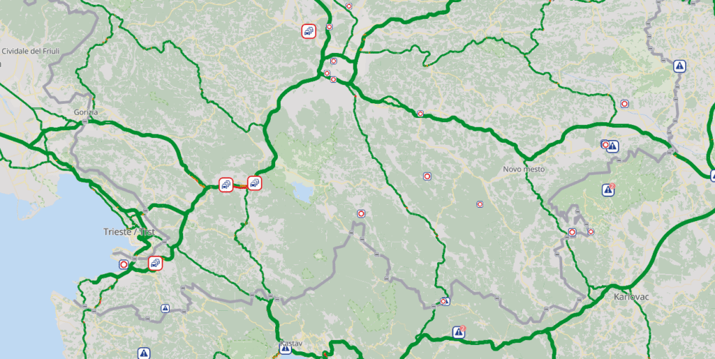 Posnetek zaslona promet.si