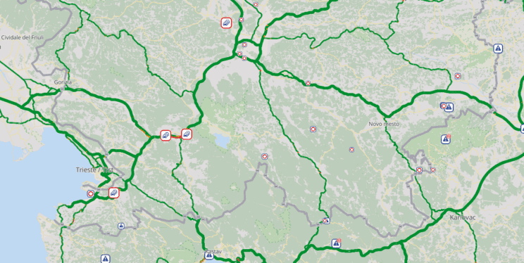 Posnetek zaslona promet.si