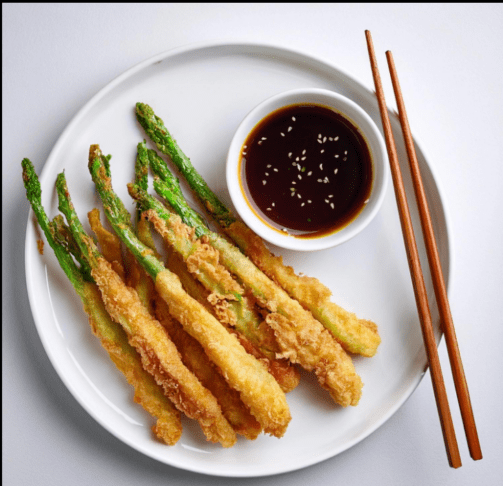 šparglji tempura
