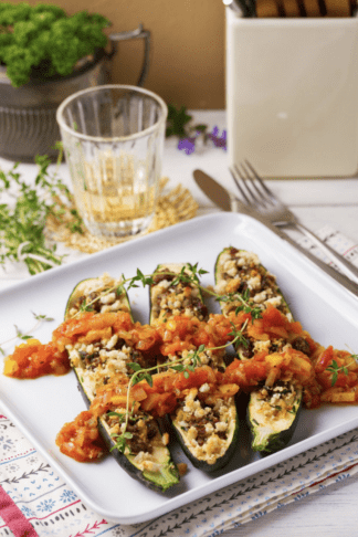 Polnjene bučke z rižem in mletim mesom – klasičen domač recept
