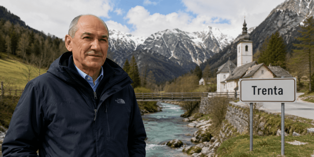ai janez janša na trenti trenta politika slovenija