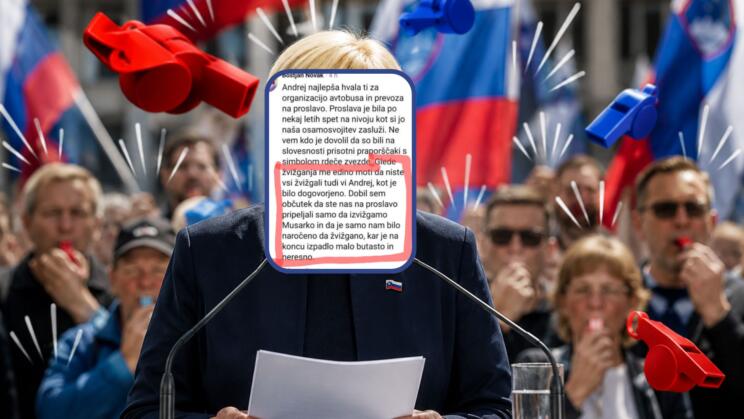 Nataša pirc musar žvižganje proslava