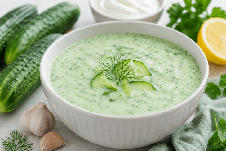Vročina vam jemlje apetit? To so živila, ki vas bodo hidrirala in napolnila z energijo 4 kumara jogurt česen recept hrana
