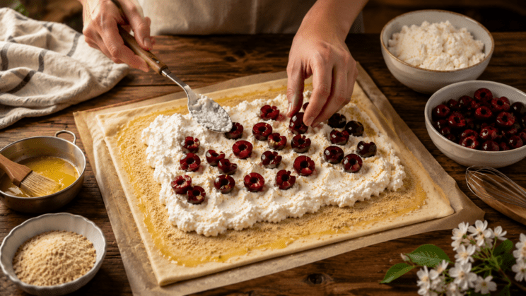 priprava cesnjev strudelj