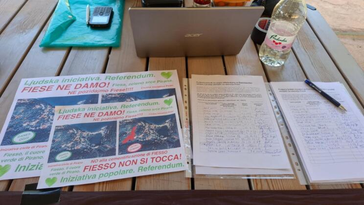 V Piranu in Luciji danes zbirajo podpise za referendum o prodaji zemljišč v Fiesi 2 referendum fiesa