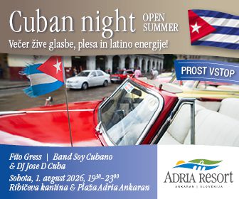 Kubanska noč v Ankaranu: večer latino ritmov, plesa in poletne energije 3 AdriaAnkaran Banner CubanNight 336x280px 2026 07 RegionalObala