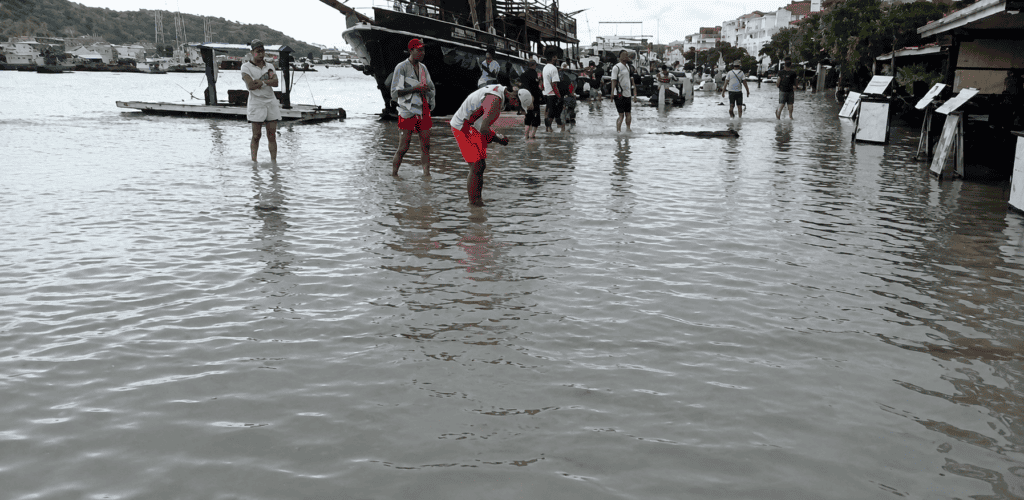 METEOTSUNAMI MALI LOŠINJ POPLAVA MORJE NEURJE