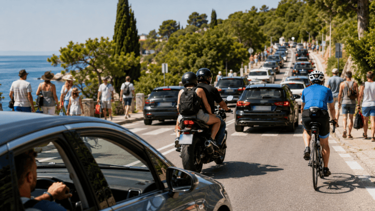 Policija opozarja na varnost v prometu: #častnoprometno 3 PROMET CESTA KOPER 1