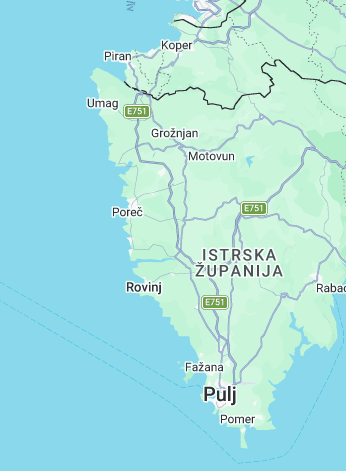 pomer pula morje zemljevid barka ogenj